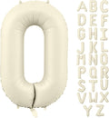 Letter Balloon 40Inch Cream White Big Alphabet Balloons Letter O | Giant Foil by YUNSHANGMO