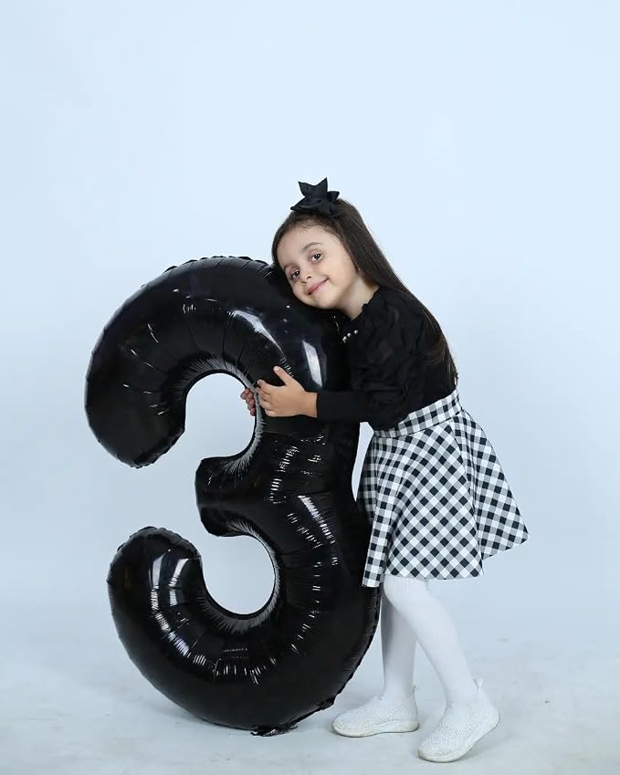 40 Inch Black Number 7 Balloon Birthday Party Decorations - Image 9