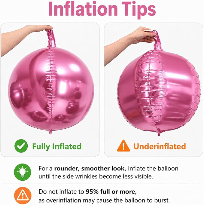 Iridescent Pink Purple Balloons - Image 3
