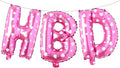 16 Inch HBD Balloons for Boho Birthday Party Decorations by RUIANSI