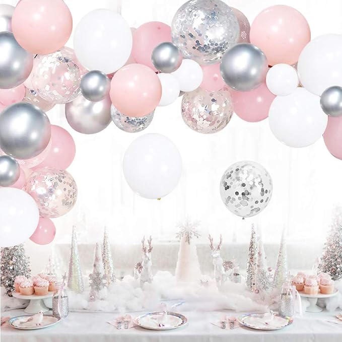 Pink Balloons Garland Kit, Birthday Party, Anniversary Decorations - Image 6