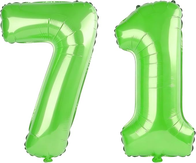 40 Inch Number 71 Balloons for 71st Birthday Party Decorations, 0-100 Fruit by FOBELEC