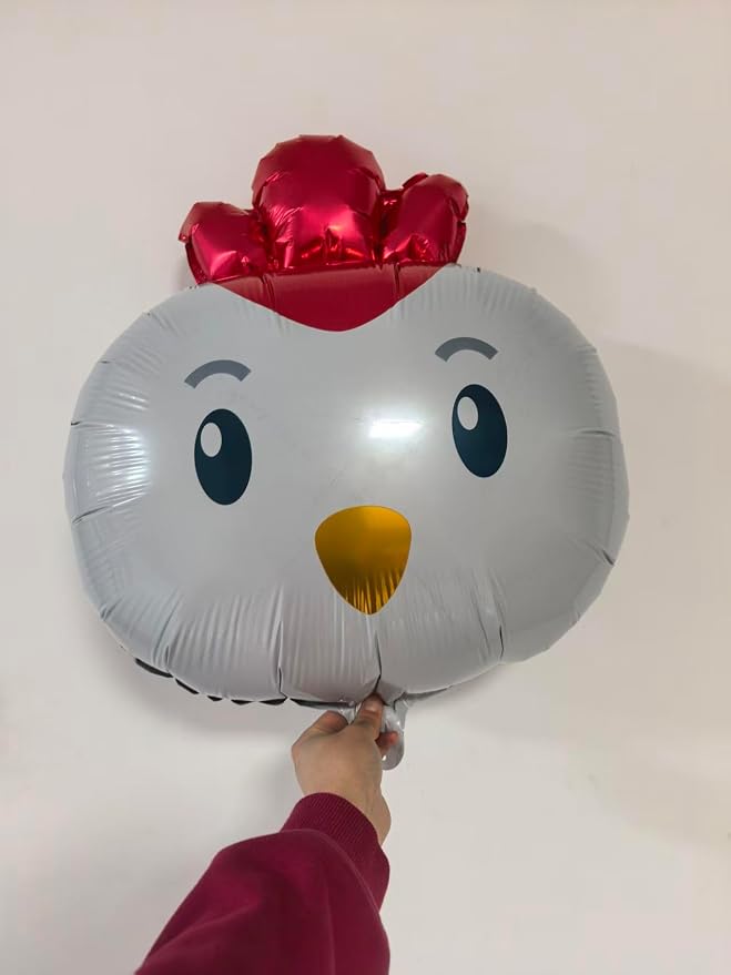 5pcs Farm Animal Balloons Sheep Cow Pig Chicken Duck Foil Balloons - Image 5