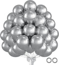 Sliver Balloons 110pcs 12 Inch Metallic Sliver Balloon by BAIBAOXIANG
