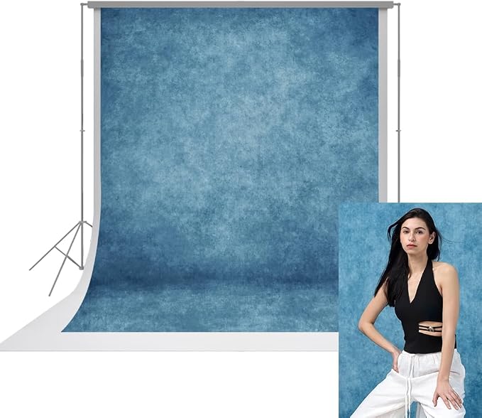UrcTepics 6×8ft Abstract Blue Backdrop by UrcTepics