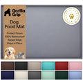 GORILLA GRIP 100% Waterproof Raised Edge BPA Free Silicone Pet Feeding Mat by Unknown