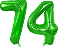 Number 74 Balloons for 74th Birthday Party Decorations, 0-100 Large No.74 by Joycard