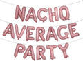 NACHO AVERAGE PARTY Fiesta Mexican Decoration Banner Balloons Taco by RUIANSI