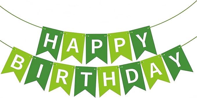 Happy Birthday Banner Birthday Party Supplies by GLASNES