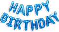 16 Inch Blue Happy Birthday Balloons Banner, Aluminum Foil Letters Happy by VHUWE
