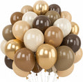 Brown Balloons 12 Inch Dark Light Brown Coffee Tan Beige Gold Latex Balloon | by TAOYE