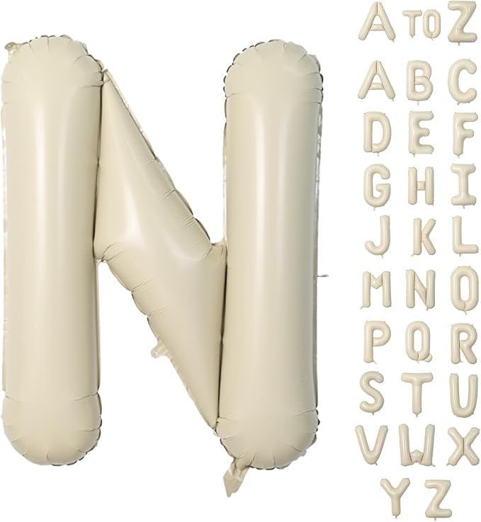 Biapian 40 Inch Giant Cream N Foil Balloon by BIAPIAN