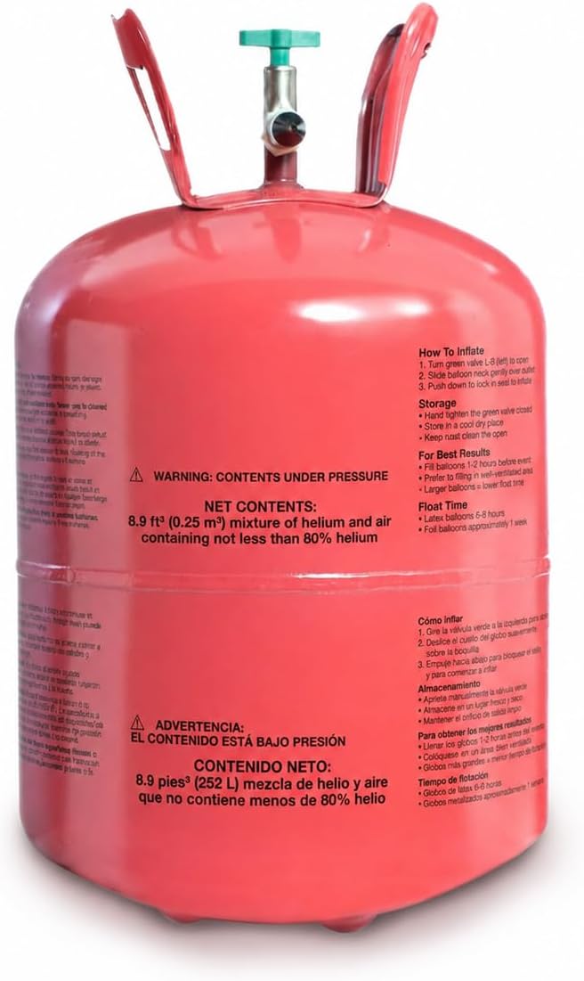 Helium Tank for Balloons At Home, 14.9 Cu Ft Helium Balloon Pump Kit - Image 8