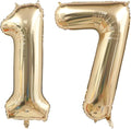 Light Gold 17 Number Balloons 40 Inch Giant Champagne Gold Birthday Numbers | by ANGEL+Q+HOUSE