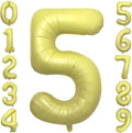 Pastel Yellow Number 5 Balloon 40 Inch Light Yellow Foil Number Balloons 5th by cocodino