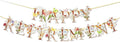 Flower Butterfly Happy Retirement Banner, Colorful Wildflower & Butterflies by BeautyofParty