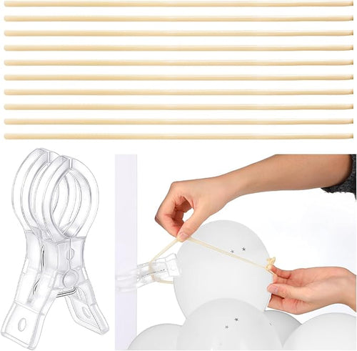 1 Pack Large Balloon Arch Clips Plastic Transparent Backdrop Spring Clamps 3.5 by Amyhill