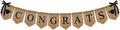 Congratulations Burlap Banner Class of 2026 Graduation Party Decorations | by Unknown
