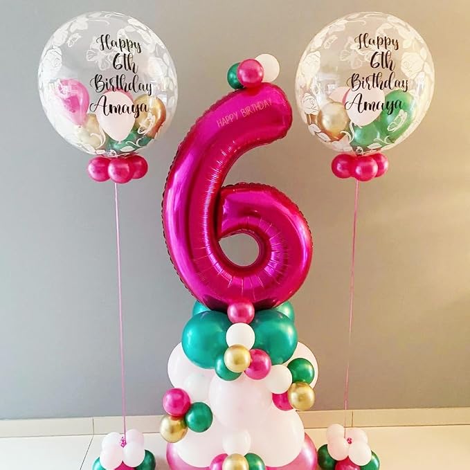 9 Balloon Number Hot Pink 9 Birthday Balloon 40 inch Foil Mylar Large 9 Balloon - Image 6