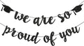 2026 Graduation Banners Party Decorations Black Glitter Grad Banner Garland | by TrlaFy