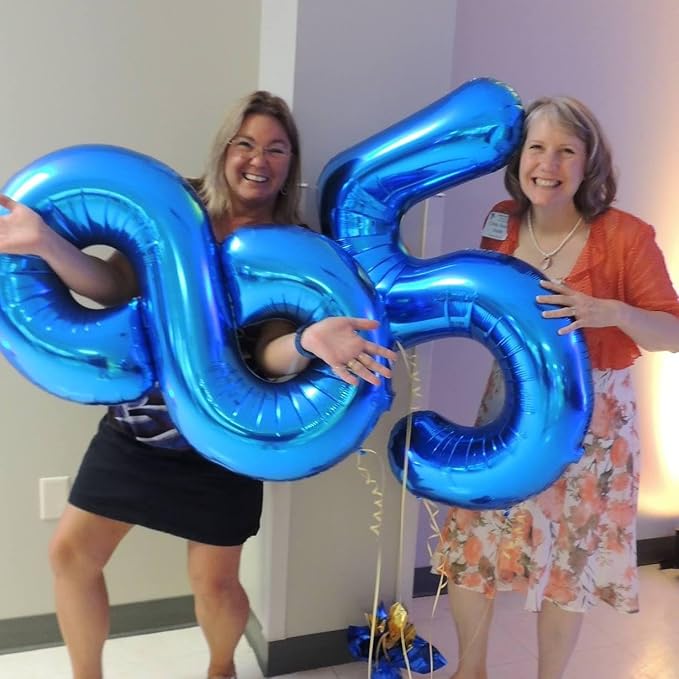 40 Inch Navy Blue Number 1 Balloon, 1st Blue Birthday Party Decorations | 40 - Image 7