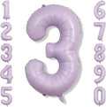 Cream Purple Number 3 Balloon 40 Inch, Foil Numeral by Unknown