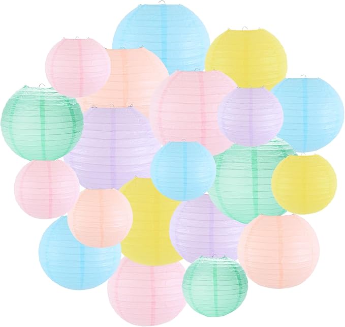 Paper Lanterns Party Decorations, Hanging Round Chinese Lanterns by Unknown