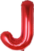 AULE 40 Inch Red J Balloon Letter Foil A-Z Birthday Big Alphabet | Birthday by AULE
