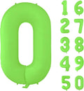 Fluorescent Green Number Balloon 40 inch Giant Foil Helium Balloons Green by Yeodong