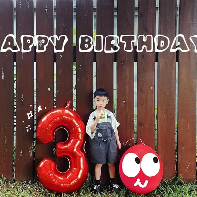 40 Inch Red Number 6 Balloon Large Red Foil Balloon Red 6 Balloons Mylar Helium - Image 4