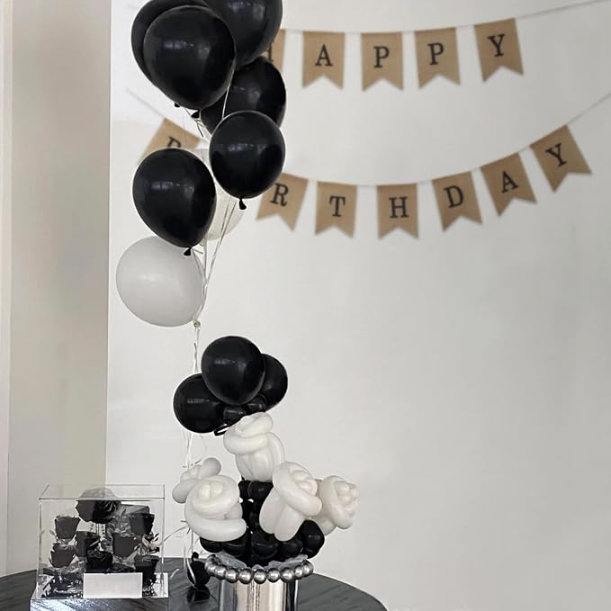 Black Balloons 110Pcs, 5 Inch Small Black Latex Party Balloons, Mini Thick - Image 7