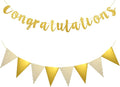2pcs Congratulations Banner, Ymapinc Gold Congratulations Decorations by Unknown