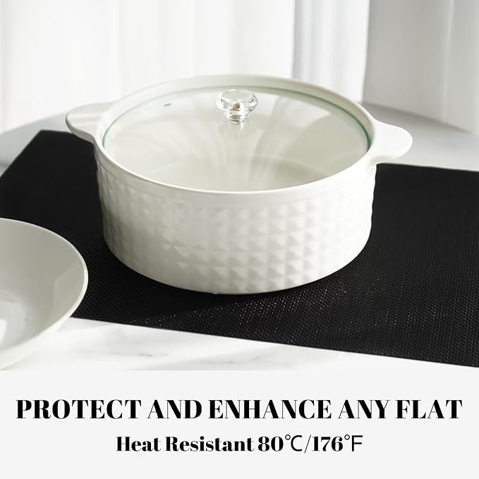 Placemats Set of 12 Vinyl/Plastic Woven Place Mats - Image 4