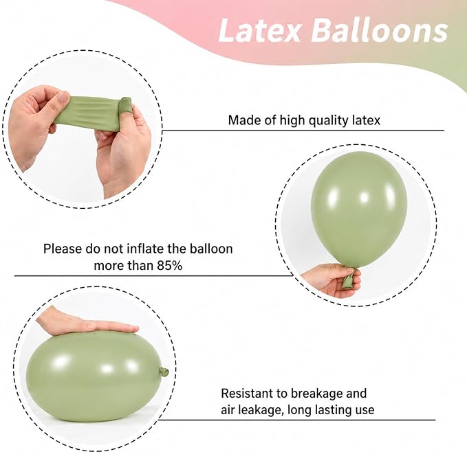 Pink and Green Balloons - Image 3