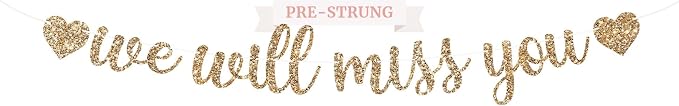 Pre-Strung We Will Miss You Banner by PerfectOccasion