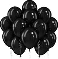 Black Balloons, 12 Inch Black Latex Party Balloon | 30 Pack Matte Black Helium by Jobkoo