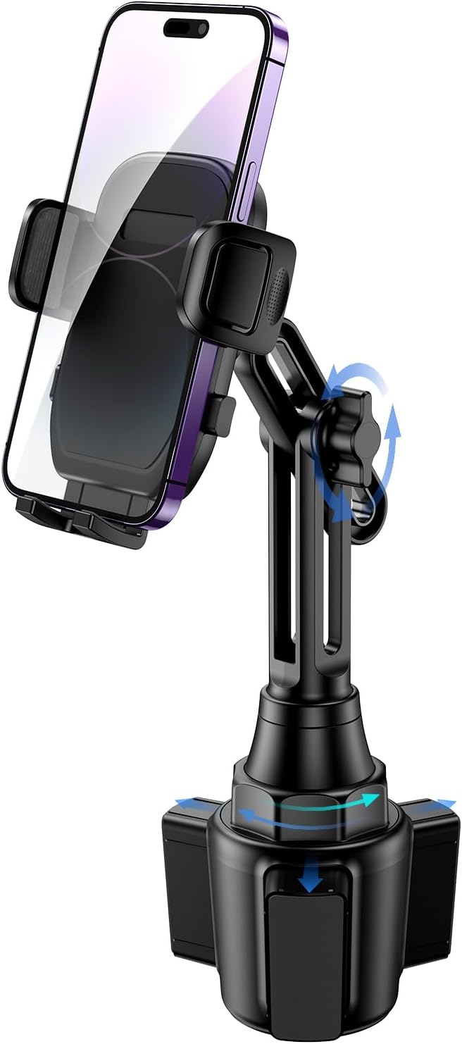 bokilino Cup Phone Mount for Car, Universal Cup Phone Cradle Holder by bokilino