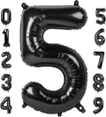 Number Balloon 40 Inch Black Number 5 by Mluchee