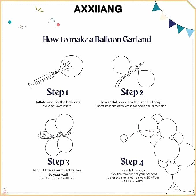 Black and Gold Balloon Garland Arch Kit - Image 7