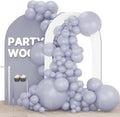 PartyWoo Dusty Blue Balloons 100pcs Slate Blue Boho Neutral Color | 36 18 12 10 by PartyWoo