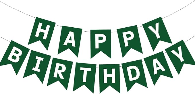 Happy Birthday Banner Birthday Party Supplies by GLASNES