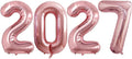 Rose Gold 2027 Foil Number Balloons by GOER