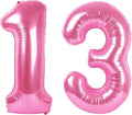 Large Pink 13 Number Balloon 40 Inch, 13 Birthday Balloons, 13 Birthday Party by Upgesy