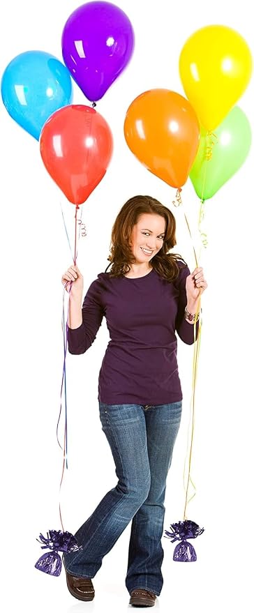 Metallic Plastic Wrapped Balloon Weights Party Decorations 12 Pcs - Image 8