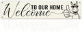 Welcome to Our Home Hanging Banner, Funny Farmhouse Porch Sign Decor by Unknown