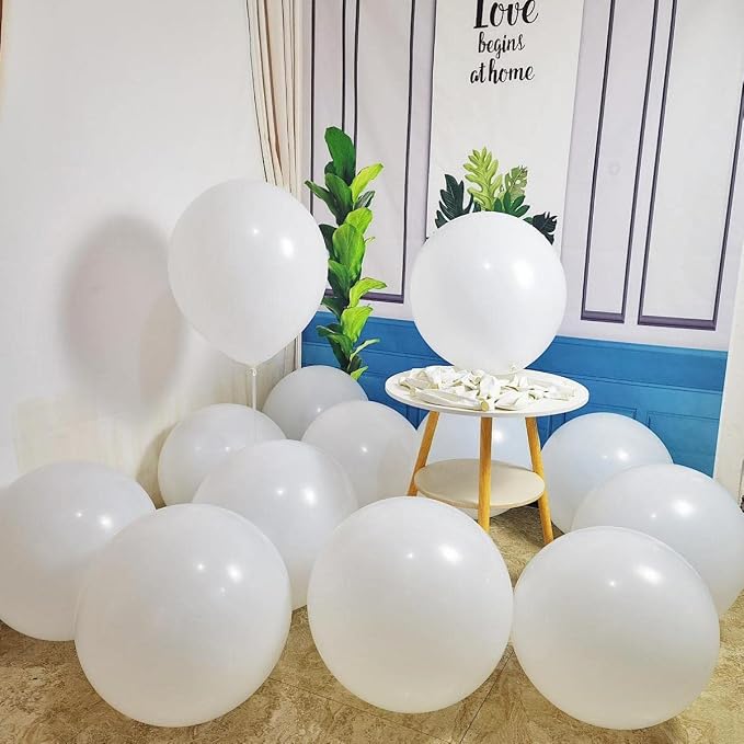 90 Pack White Balloons 18 inch White Latex Party Balloon Bulk - Image 6