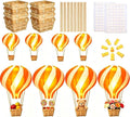 Palmhill 8 Sets 11.8" Hot Air Balloon Decorations Lanterns by Palmhill