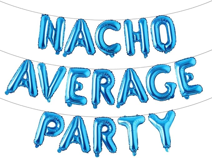 Nacho Average Party Decoration Nacho Average Party Balloons Banner Fiesta Taco by RUIANSI