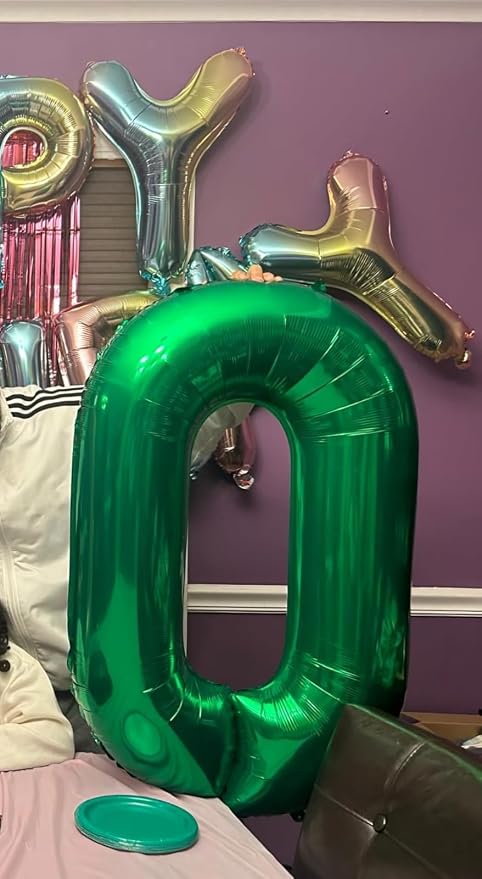 Number Balloons Green 7 Balloon 40 inch - Image 2