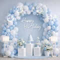 Archloon Dusty Blue Balloon Arch Kit 130 Pcs Light Blue and White Balloon Arch by Aarchloon